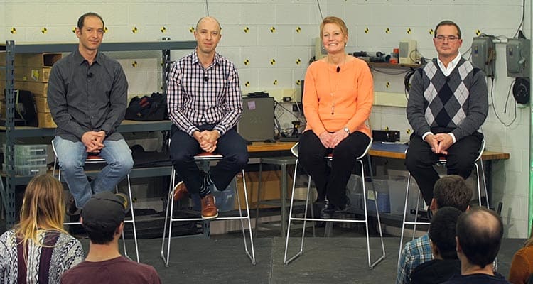 Jake Fisher, Jon Linkov, Jen Stockburger, and Jim Sayer